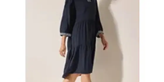 Cecil Damen Viskose Tunika Kleid in Blau, Gr: L ansehen