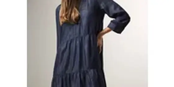 Cecil Damen Lyocell-Kleid in Blau, Gr: XS ansehen