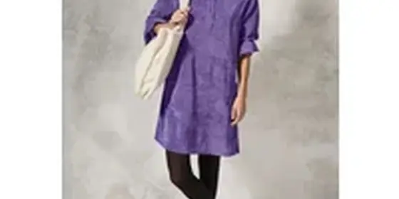 Cecil Damen Cordkleid in Unifarbe in Lila, Gr: L ansehen