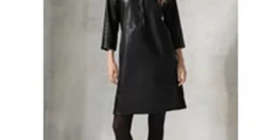 Cecil Damen Kleid im Leder-Look in Schwarz, Gr: L ansehen