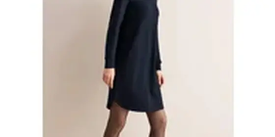 Cecil Damen Kleid mit Rundhals in Blau, Gr: M ansehen