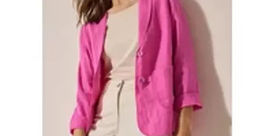 Cecil Damen Leinen-Blazer in Pink, Gr: S ansehen