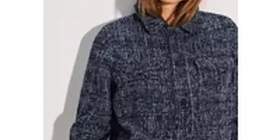 Cecil Damen Bouclé Jacke in Blau, Gr: XXL ansehen