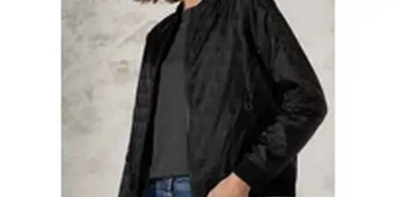 Cecil Damen Jaquard Blouson in Schwarz, Gr: XXL ansehen