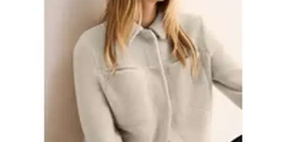 Cecil Damen Kuschelige Jacke in Beige, Gr: XXL ansehen