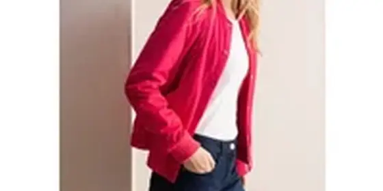 Cecil Damen Blouson mit Knopfleiste in Rot, Gr: L ansehen