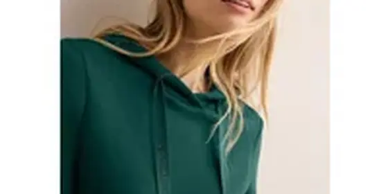 Cecil Damen Hoodie mit Glitzerdetails in Grün, Gr: XXL ansehen