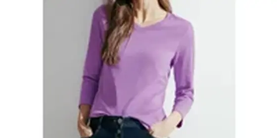 Cecil Damen Basic Langarmshirt in Lila, Gr: XL ansehen