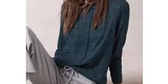 Cecil Damen Cosy Langarmshirt in Blau, Gr: XXL ansehen