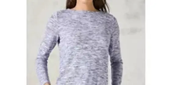 Cecil Damen Melange-Shirt in Lila, Gr: M ansehen