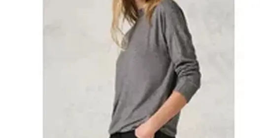 Cecil Damen Langarmshirt mit Glitzer in Grau, Gr: L ansehen