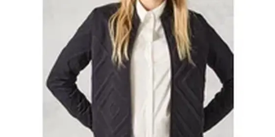 Cecil Damen Jacke mit 3D Strukturmuster in Grau, Gr: M ansehen