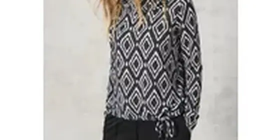 Cecil Damen Flauschiges Shirt mit Print in Grau, Gr: XS ansehen