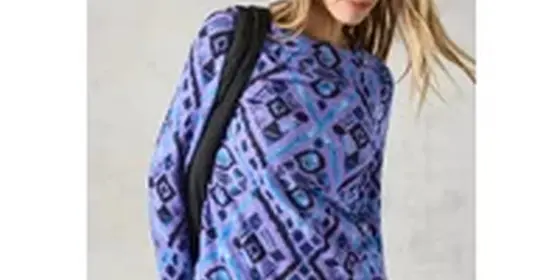 Cecil Damen Flauschiges Langarmshirt in Lila, Gr: M ansehen