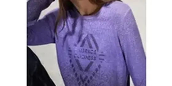 Cecil Damen Farbverlauf-Shirt mit Print in Lila, Gr: XXL ansehen
