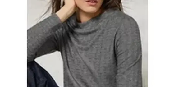 Cecil Damen Jaquard-Shirt in Schwarz, Gr: L ansehen