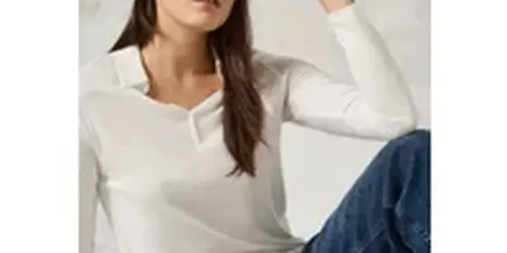 Cecil Damen Shirt mit Polokragen in Weiß, Gr: XXL ansehen