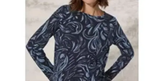 Cecil Damen Bedrucktes Shirt in Blau, Gr: S ansehen