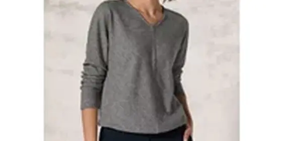 Cecil Damen Melange-Look Ottoman Shirt in Grau, Gr: S ansehen