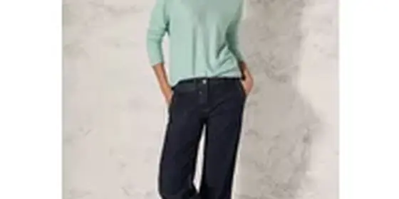 Cecil Damen Melange-Look Ottoman Shirt in Grün, Gr: XXL ansehen