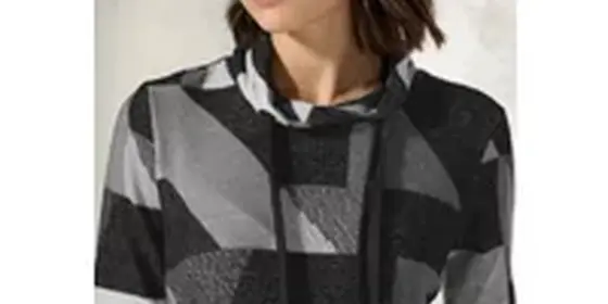 Cecil Damen Shirt mit Schalkragen in Schwarz, Gr: L ansehen