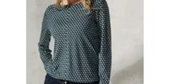 Cecil Damen Bedrucktes Shirt in Grün, Gr: L ansehen