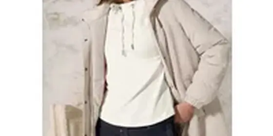 Cecil Damen Shirt mit Folien-Wording in Weiß, Gr: S ansehen