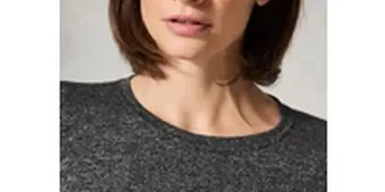 Cecil Damen Melange-Look Shirt in Schwarz, Gr: S ansehen