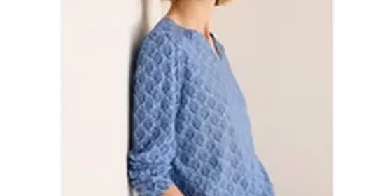 Cecil Damen Shirt mit Minimal Print in Blau, Gr: XS ansehen
