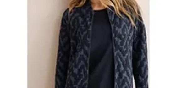 Cecil Damen Jaquard Jacke mit Struktur in Blau, Gr: XS ansehen