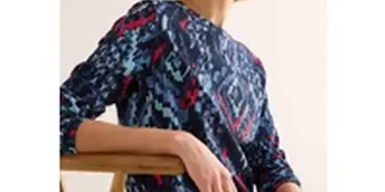 Cecil Damen Bedrucktes Langarmshirt in Blau, Gr: L ansehen