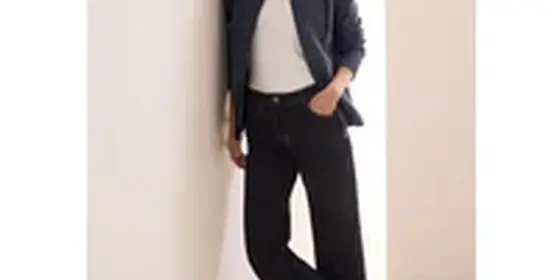 Cecil Damen Two-Tone Ottoman Jacke in Blau, Gr: XS ansehen