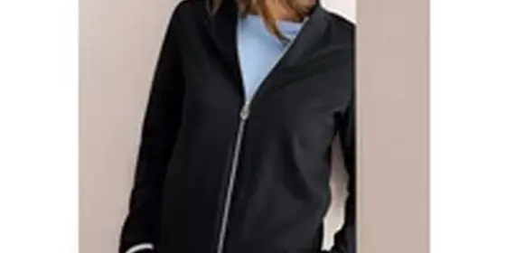 Cecil Damen Jacke mit Kontrastdetails in Schwarz, Gr: XXL ansehen