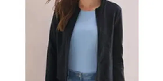 Cecil Damen Jacquard Jacke in Blau, Gr: XL ansehen