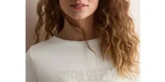 Cecil Damen Shirt mit Schimmer-Print in Weiß, Gr: XS ansehen
