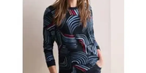 Cecil Damen Bedrucktes Shirt in Blau, Gr: XL ansehen