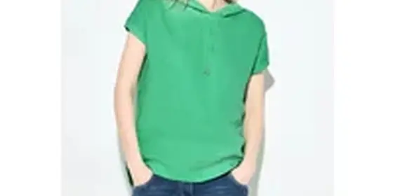 Cecil Damen Hoodie Bluse in Grün, Gr: L ansehen