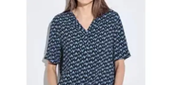 Cecil Damen Viskose Printbluse in Blau, Gr: XS ansehen