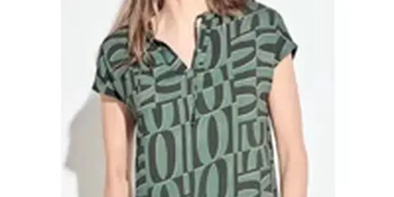 Cecil Damen Tunikabluse mit Print in Grün, Gr: XS ansehen