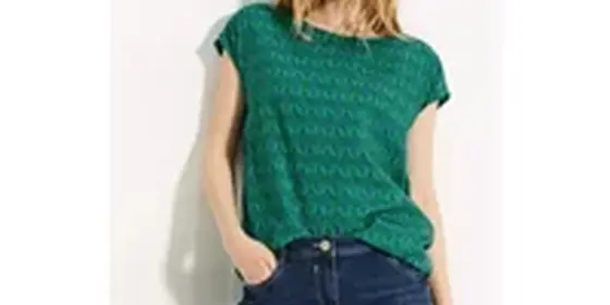 Cecil Damen Print Knoten Bluse in Grün, Gr: XXL ansehen