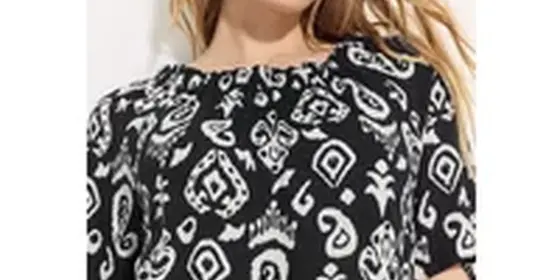 Cecil Damen Print Carmen Bluse in Schwarz, Gr: S ansehen