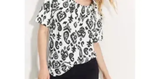 Cecil Damen Print Carmen Bluse in Weiß, Gr: XS ansehen