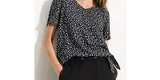Cecil Damen Sommer Print Bluse in Schwarz, Gr: M ansehen