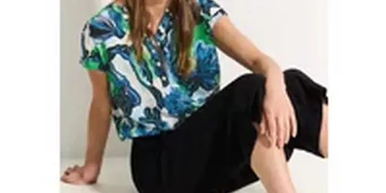 Cecil Damen Print Viskose Bluse in Weiß, Gr: S ansehen