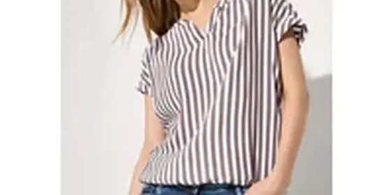 Cecil Damen Gestreifte Bluse in Rot, Gr: XS ansehen