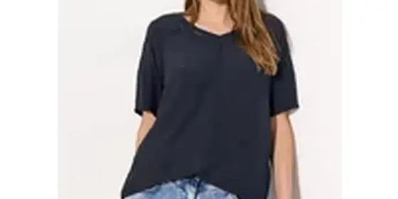 Cecil Damen Crepe Bluse in Blau, Gr: M ansehen