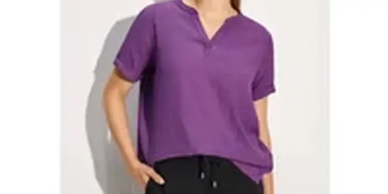 Cecil Damen T-Shirt-Bluse in Lila, Gr: XS ansehen
