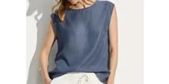 Cecil Damen Lyocell-Bluse in Blau, Gr: M ansehen