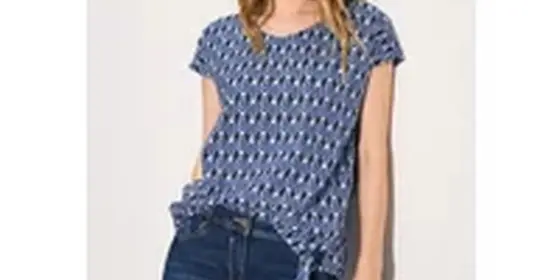 Cecil Damen Bluse mit grafischem Muster in Blau, Gr: XS ansehen