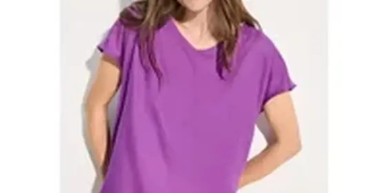 Cecil Damen T-Shirt-Bluse in Lila, Gr: M ansehen